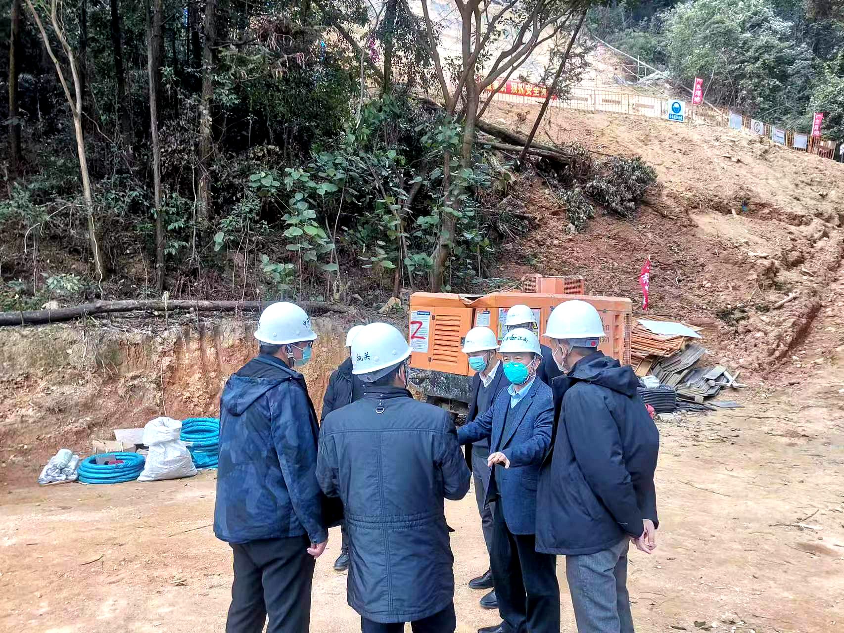 圖片3  沈志全帶隊到花都王子山地質災害治理項目檢查.jpg